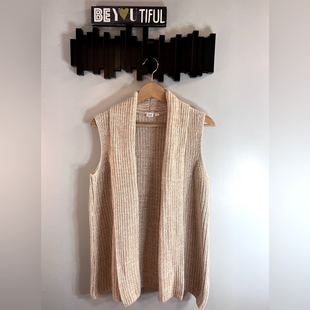 Gap Chunky Knit Sleeveless Cardigan Size X-Small